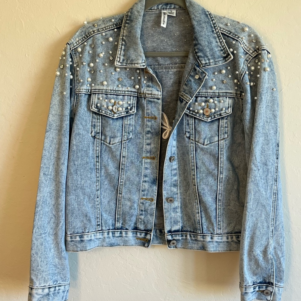 David's Bridal Blue Jean Jacket Classic Denim Style